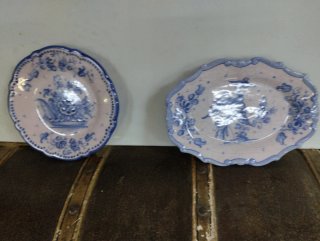 2 Platos Decorativos Pintados a Mano