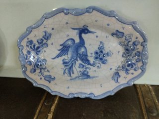 2 Platos Decorativos Pintados a Mano