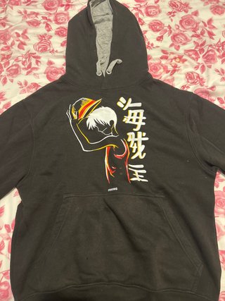 Sudadera Negra Luffy One Piece, talla S