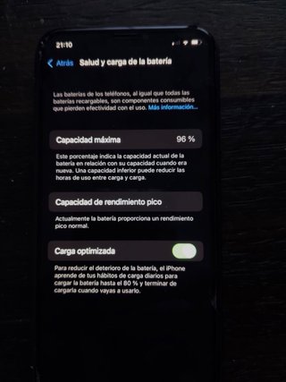 iPhone X 256GB Batería Original 96%