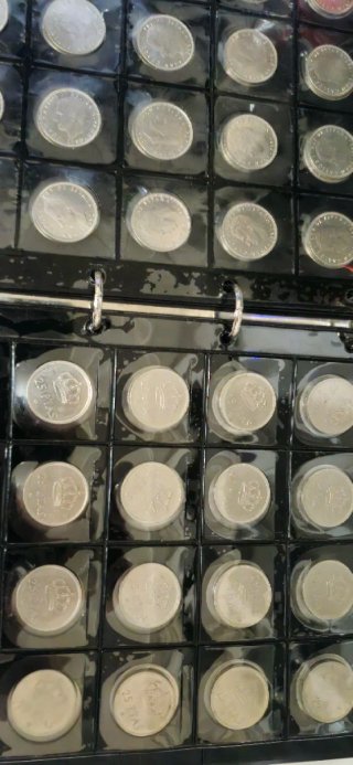 Lote 113 monedas de 25 pesetas
