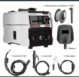 Máquina Soldar Inverter Dual MIG/MMA 160A