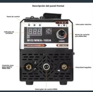 Máquina Soldar Inverter Dual MIG/MMA 160A