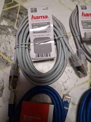 Cables de Red Hama CAT 5e (1,5m y 5m)