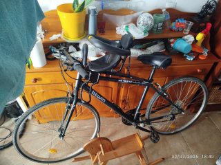 Bicicleta con asiento para bebé