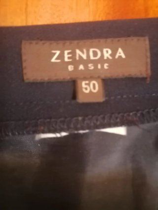 Falda Zendra Negra Talla 50