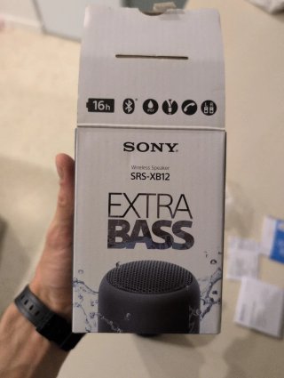 Altavoz Portátil Sony SRS-XB12 Negro