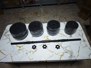 Juego Mancuernas SONGMICS 2 en 1 Barra Corta 28Kg