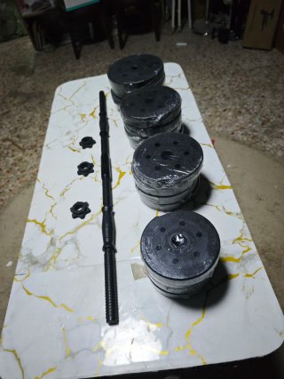 Juego Mancuernas SONGMICS 2 en 1 Barra Corta 28Kg