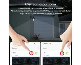 Cámara Seguridad GNCC Tipo Bombilla 2K