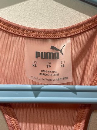 Top deportivo Puma mujer rosa XS
