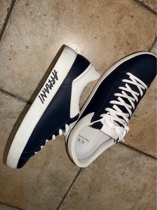 Scarpe Armani Exchange Uomo Blu/Bianco