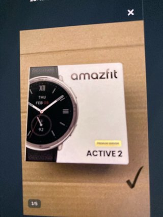 Reloj Amazfit Active 2 Negro/Plateado