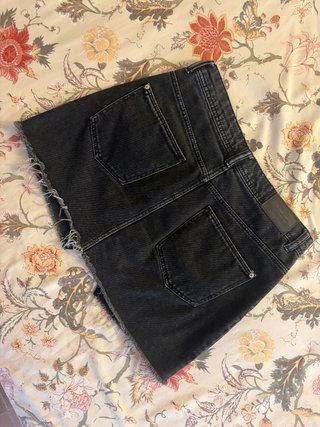 Falda tejana mini negra
