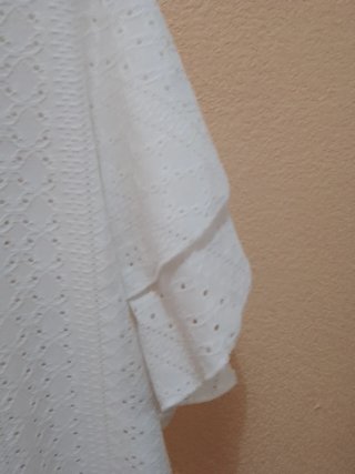 Blusa Emery Rose blanca manga corta floral XXL