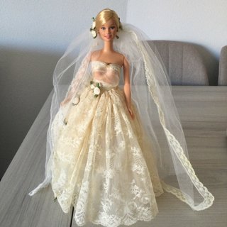 Barbie Novia Vestido Encaje y Velo