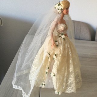Barbie Novia Vestido Encaje y Velo