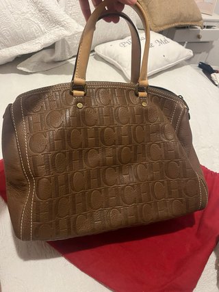 Bolso Carolina Herrera CH Marrón Andy 13