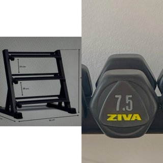 Mancuernero + mancuerna 7.5kg