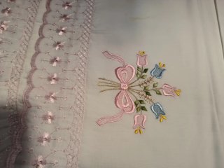 Juego Sábanas Bordadas Cama 135cm