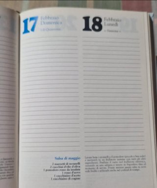Agenda 1991 In casa oggi Q8