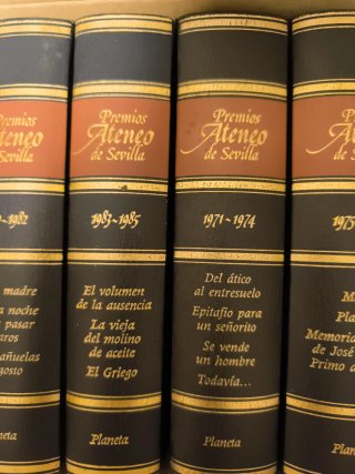 Premios Ateneo de Sevilla 1969-1985 5 tomos.