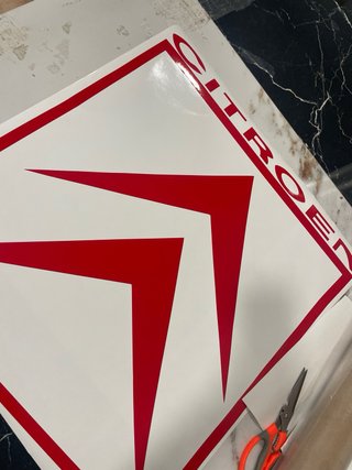 Pegatina Citroën con logo Total
