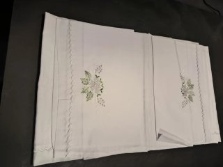 Juego Sábanas Bordadas Cama 135cm