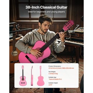 Chitarra classica, 960 mm, Kit per principianti di