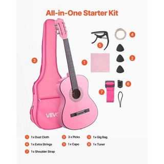 Chitarra classica, 960 mm, Kit per principianti di