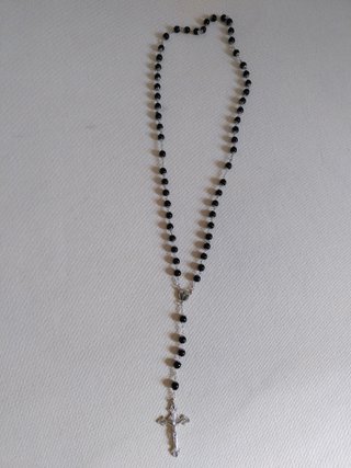 Rosario pietra nera colomba spirito santo