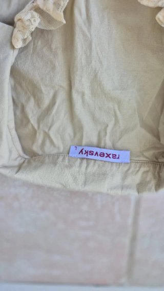 RAXEVKSY Canotta Beige Taglia Unica