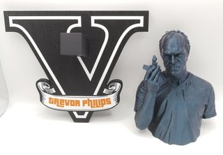 Busto Trevor Philips GTA V Playstation Videogames