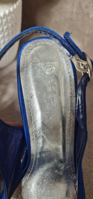 Sandalias HF Shoes Tacon Talla 39 Azul eléctrico