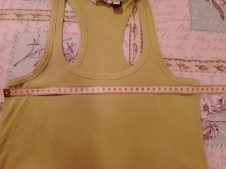 Camiseta tirantes Mango verde vintage