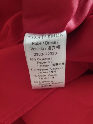 Vestido Rojo Tara Jarmon Talla M