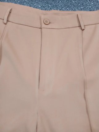 Pantalone classico donna beige