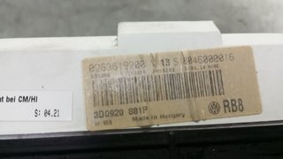 CUADRO INSTRUMENTOS VOLKSWAGEN PHAETON (3D2/3D8) 3D0920881P