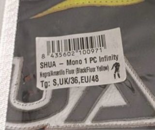 Mono de moto SHUA negro y amarillo t.48
