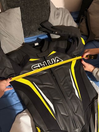 Mono de moto SHUA negro y amarillo t.48