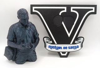 Bust Michael De Santa GTA V Playstation Videogames