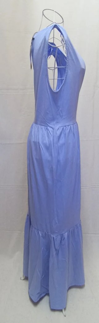 Vestido largo azul cielo Lefties XL nuevo