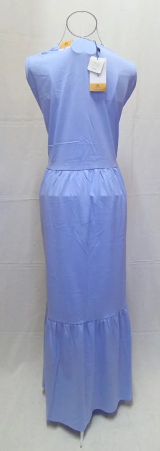 Vestido largo azul cielo Lefties XL nuevo