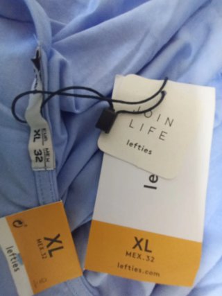 Vestido largo azul cielo Lefties XL nuevo