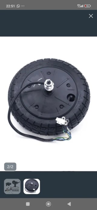 Motor 48V 800W  Usado en un kukirin g2