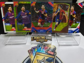 Lote 5 Tarjetas Lionel Messi