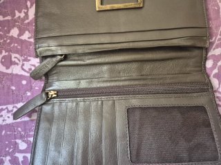 Monedero Fossil Marrón Piel