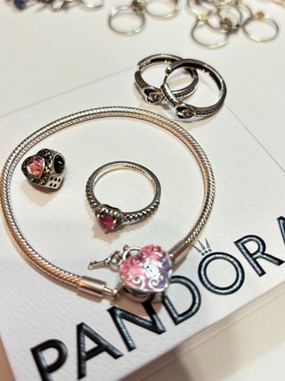 Lote Pandora Corazones Rosas | Elegancia y Romanti