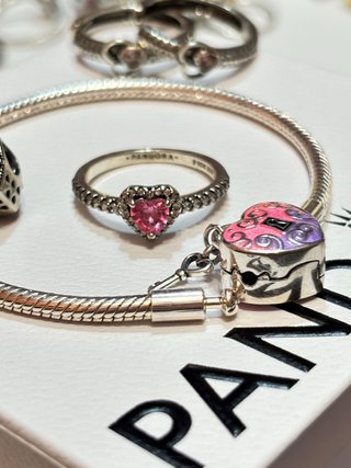 Lote Pandora Corazones Rosas | Elegancia y Romanti