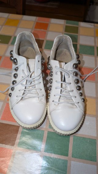 MY TWIN TWINSET Sneakers Bianche Argento